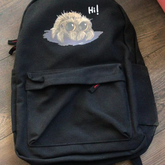 black canvas backpack - Picture 2 of 4